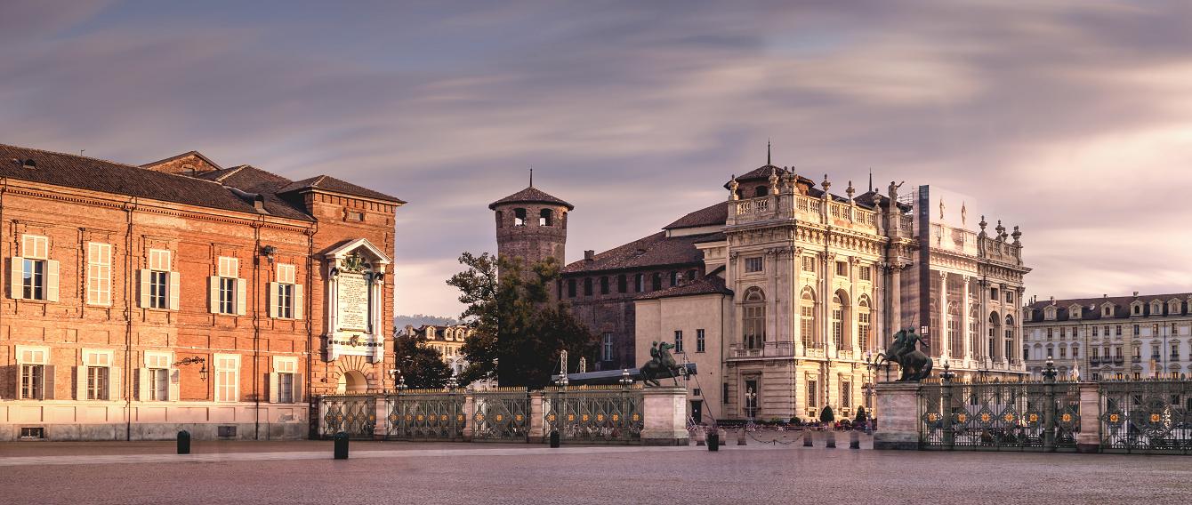 Piazza Castello e Palazzo Madama a Torino
